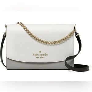 Kate Spade White and Gray Crossbody Bag
